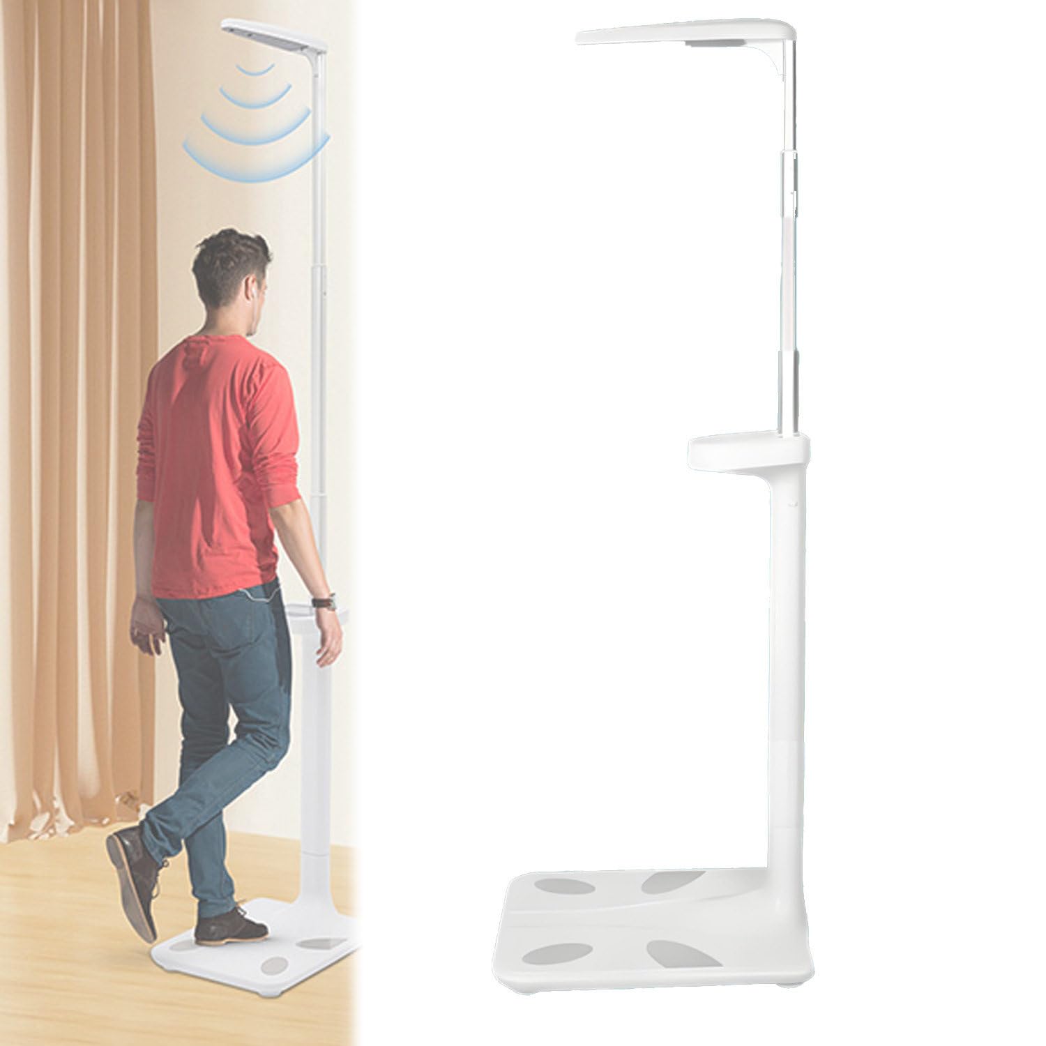 Inteligentna waga lekarska, waga lekarska, profesjonalna wielofunkcyjna waga medyczna, cyfrowa waga medyczna do pomiaru masy ciała, do pomiaru wagi i wzrostu Bluetooth