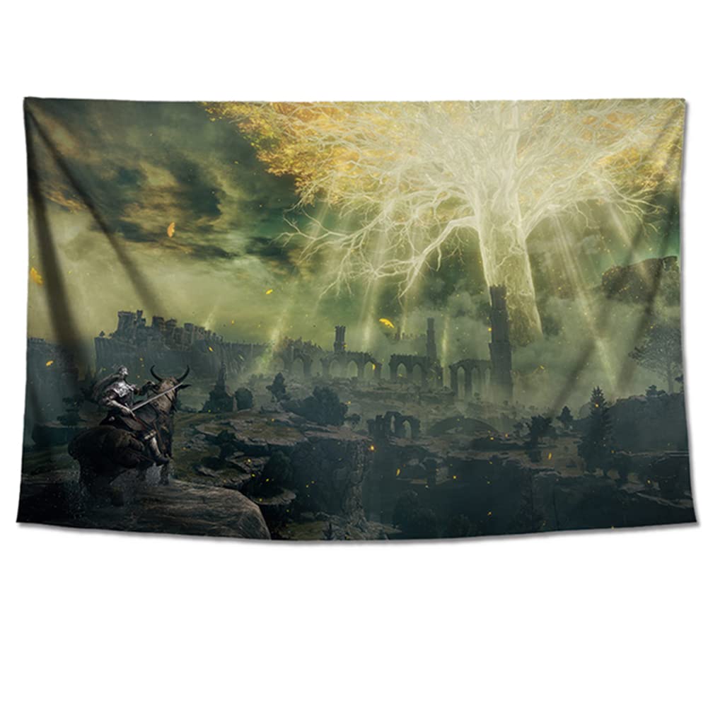 Game Room Decor Video Game Posters Canvas Wall Art ELDEN-RING Gaming Posters Memorabilia Gaming Decor for Boys Room Art Backdrop (100*66cm/39.4*26in)