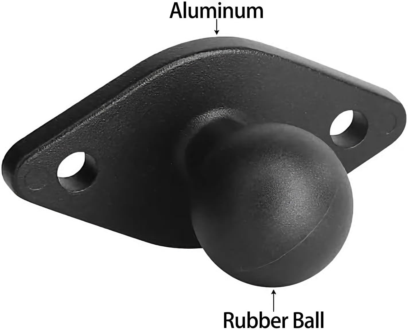 Strg C-Clamp Mount with 1" B Size Ball Round Base and Diamond Base, Aluminum Clamp Boat Mount C Claw Holder Compatible with 1" B Size Ball Double Socket Arm for Phone GoPro GPS Mounting and More