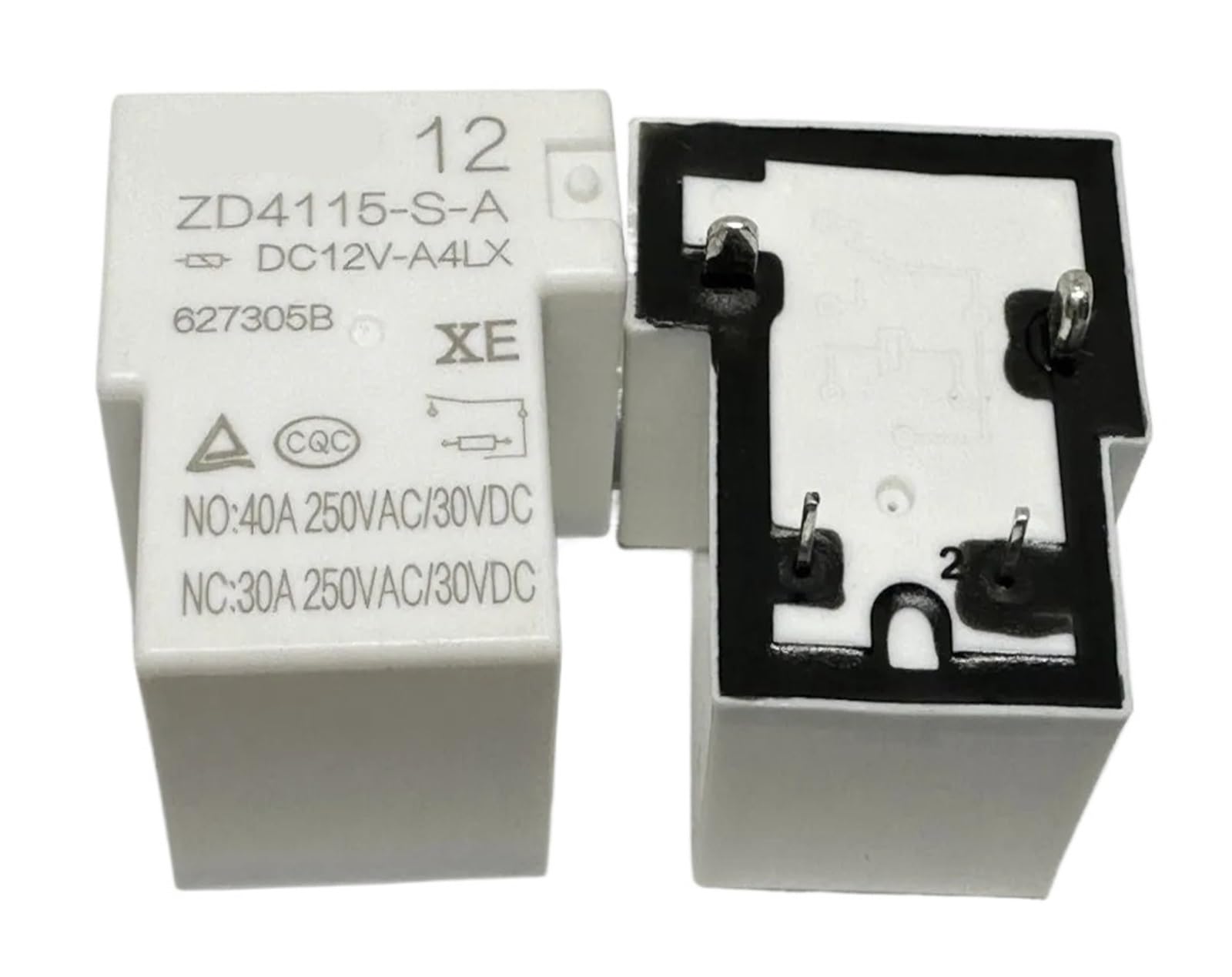 Yzwrwrmktb One Color 1Pc Zd4115-S-A 12Vdc A4-Lxe 40A (T90ma-12V-40A/30A) Relay 4Pins