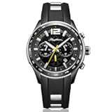 Men&apos;s Solar Energy Fashion Environmental Protection Solar Watch Black ES1401R05