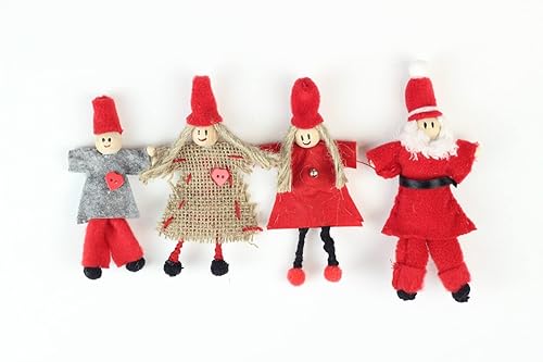 Christmas Elf Dolls *4 PCS,Christmas ornament,Christmas Doll Handmade,Christmas Decoration,family christmas,gift for friend,Christmas Gift disponible en Yaxa El Salvador