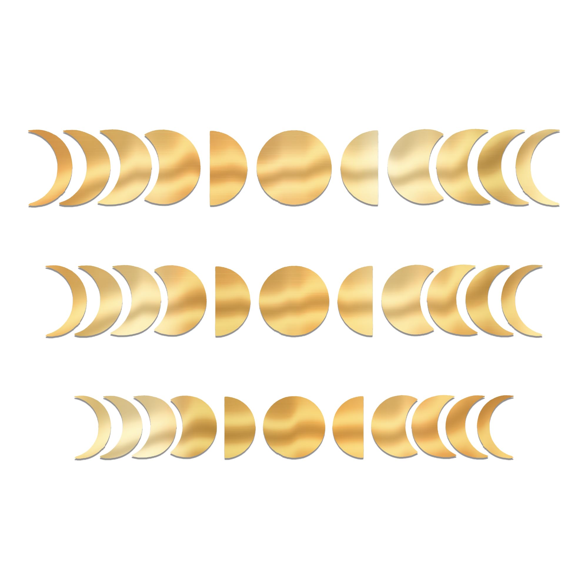 Comet Busters® Gold Moon Phase Body Jewel Temporary Tattoo – Metallic Celestial Waist & Body Sticker for Women & Girls (OBJ342)-image-15