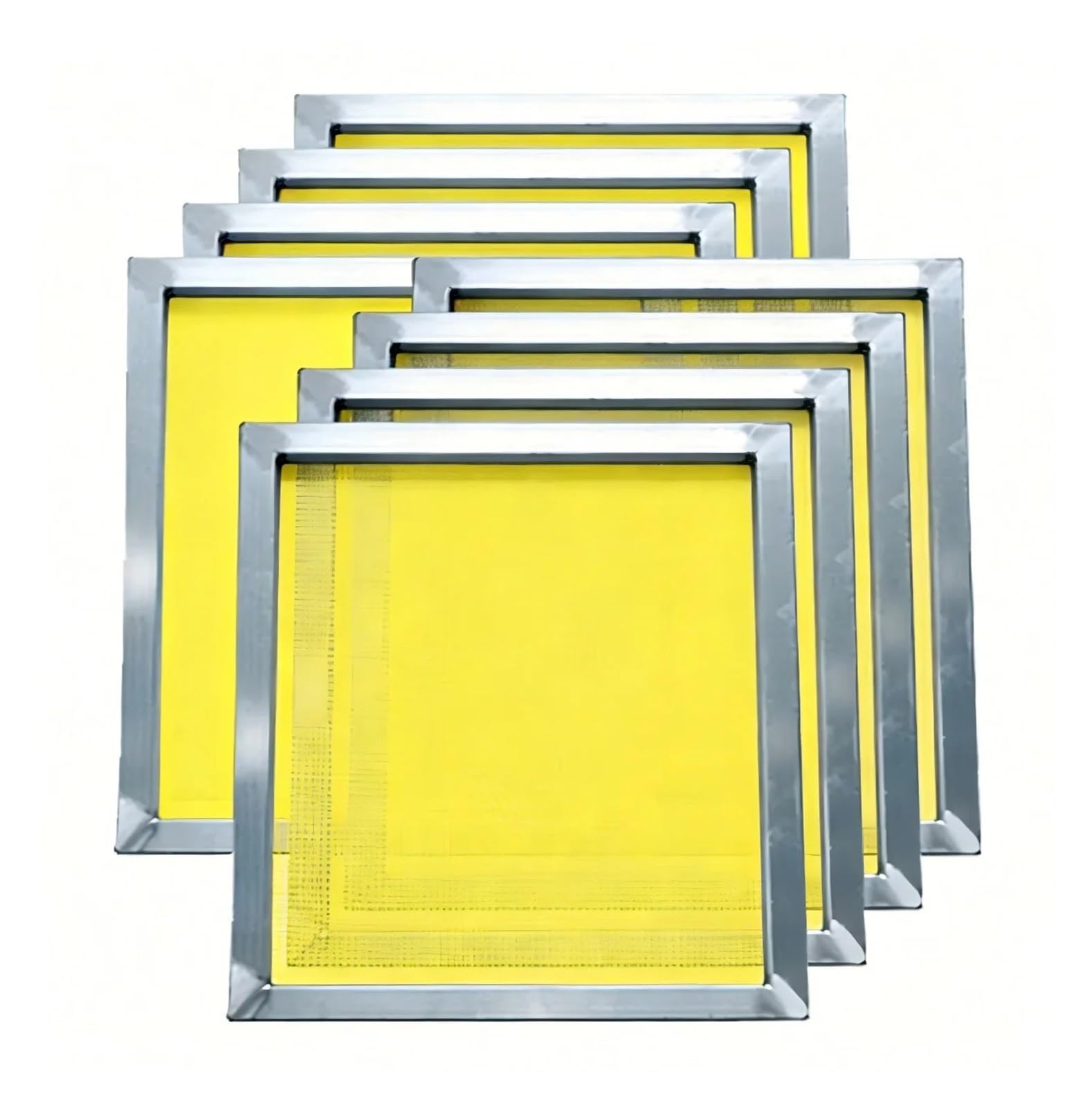 Ckqshenkouyickq Yellow 1Pc Silk Screen Printing Aluminum Frame 40X30cm 25X35cm With 120T 300 Mesh(,25X35cm)