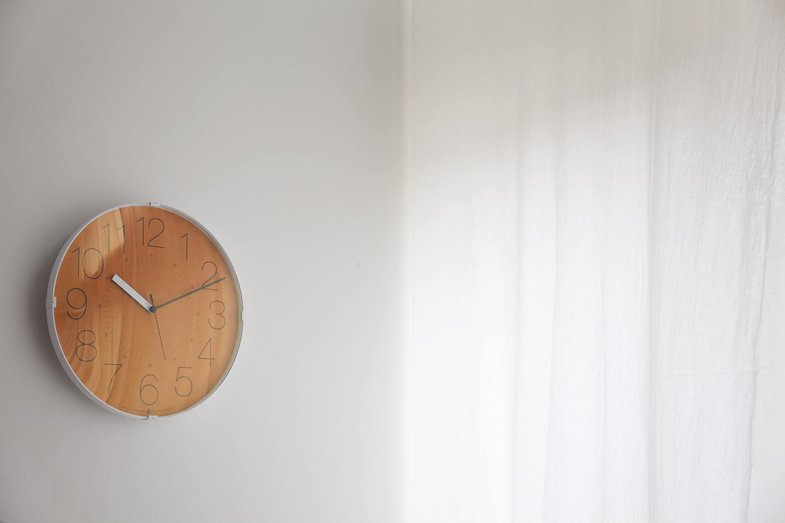 Amazon.com: Remnos CARA AWA21-01OR Lemnos Wall Clock, Analog