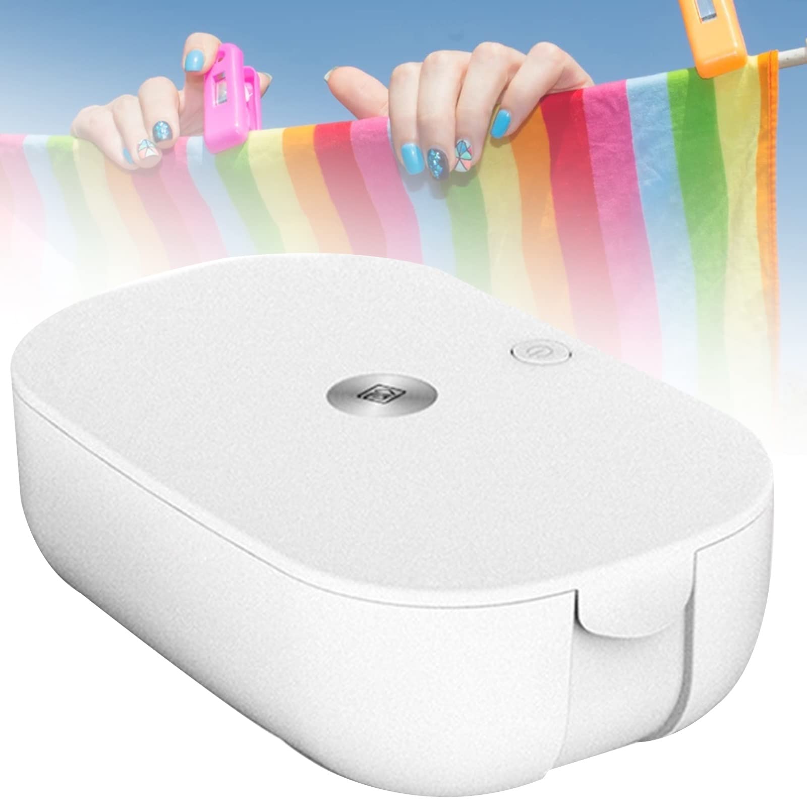 Portable Clothes Dryer, Underwear Socks Drying Machine, Double Drying Storage, Aromatherapy Drying Box, Home Travel Portable Dryer, for Underwear, Socks, Toothbrush Cup, Business Trip, Home Use Luckyz