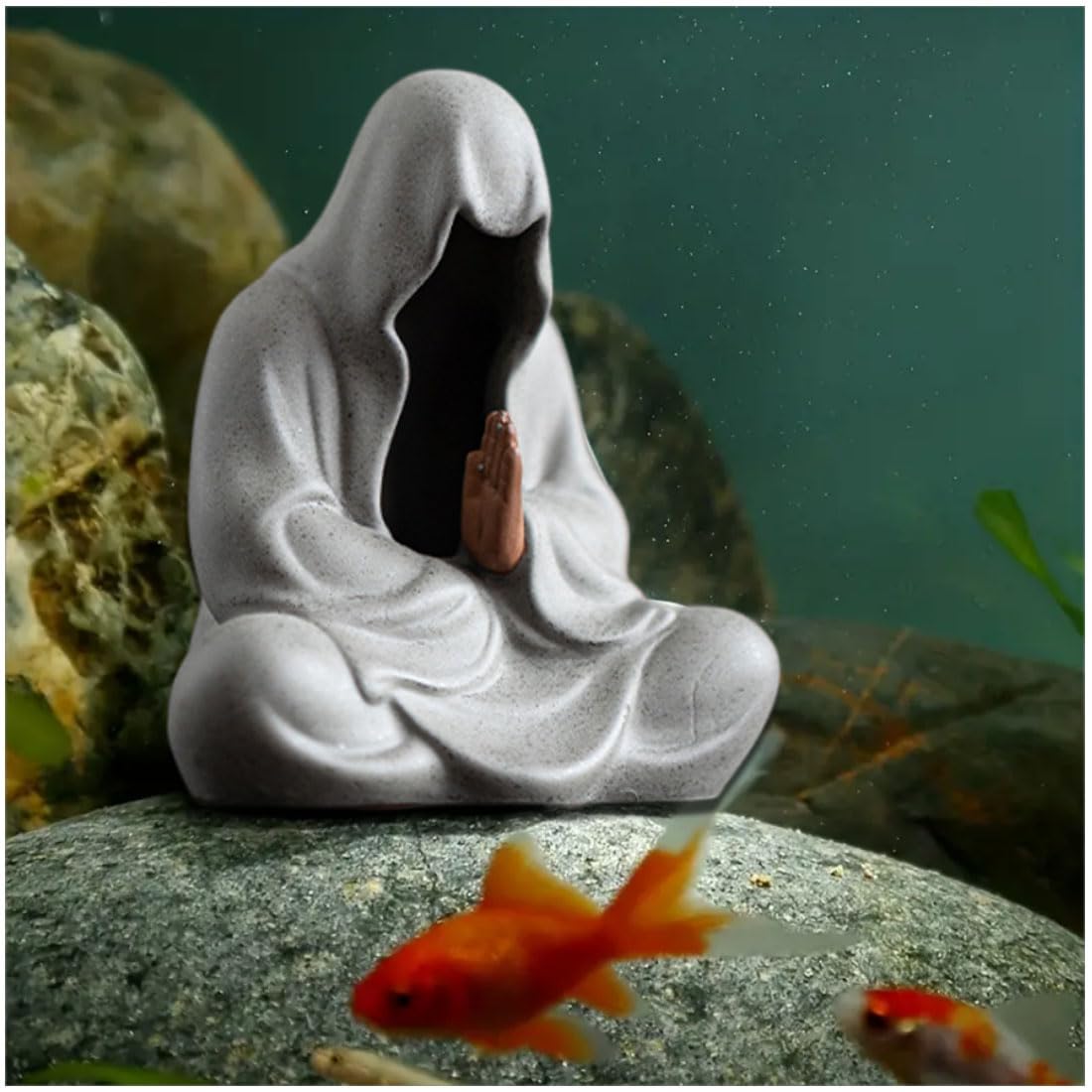 Amazon.com: livelyfish Asian Aquarium Buddah Decor Japanese