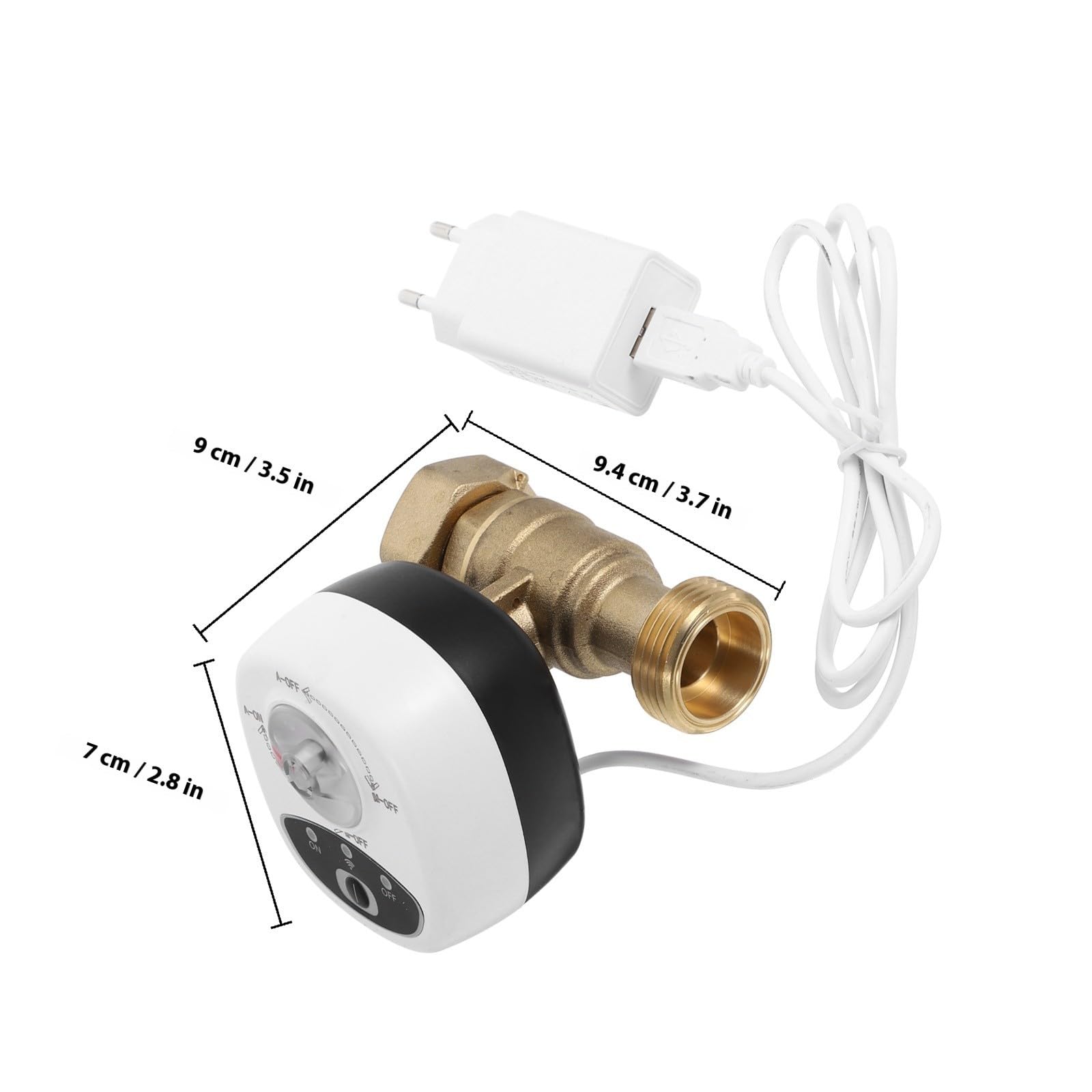 PLAFOPE Válvula de Agua Electrónica Inteligente Wifi Fácil Instalación con Temporizador y Sistema de Alarma Ahorro de Agua para Control de Riego y Cierre Automático Dn25