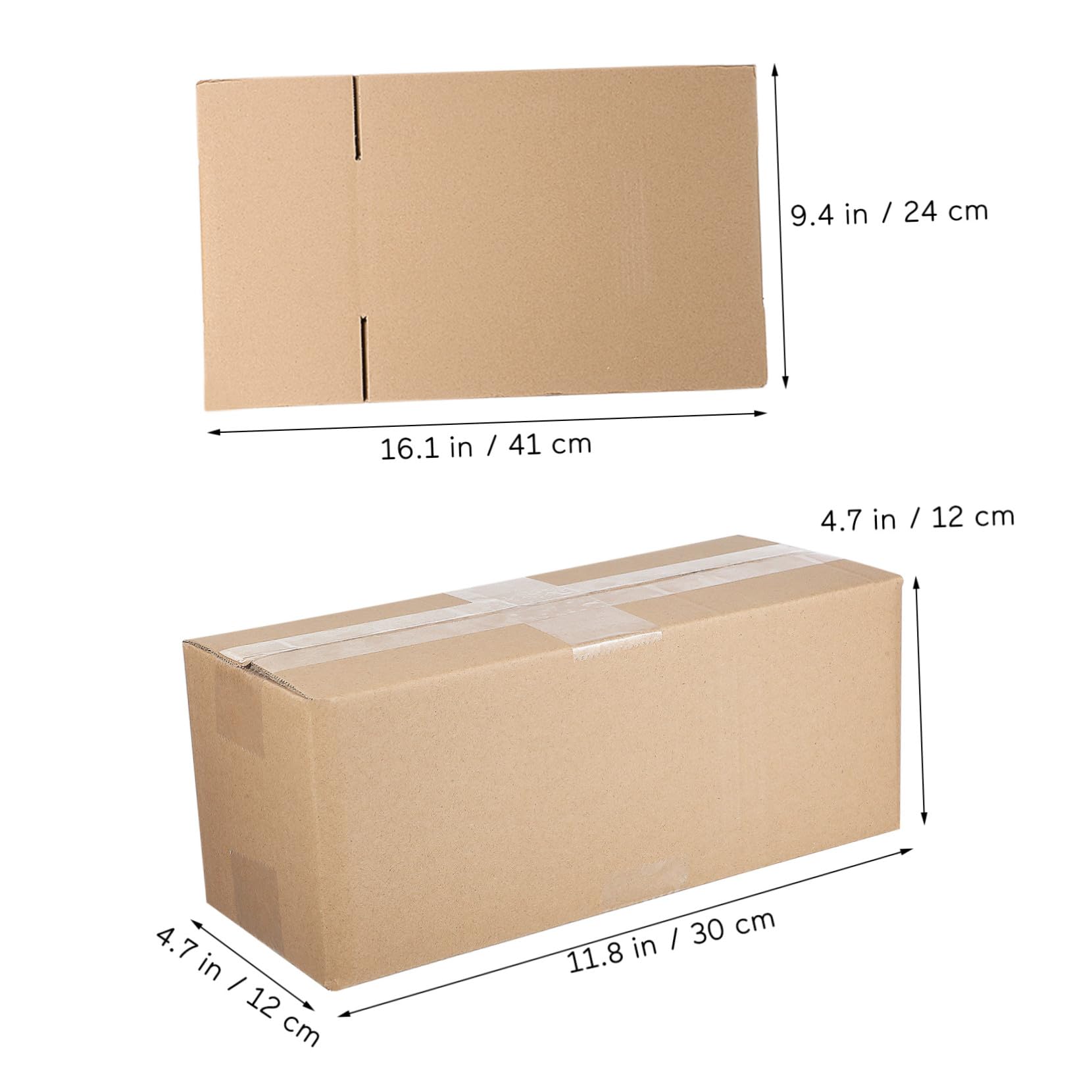 10piezas Cajas Exprés Para Envío Cajas De Cartón Corrugado De Correo Para Pequeñas Empresas Para Embalaje De Mudanzas y Envíos Postales