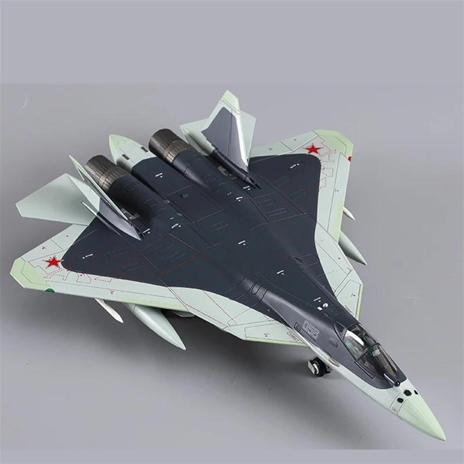Avión de Combate Su-57 de la Fuerza Aérea Rusa Fundido a presión, Modelo de simulación de aleación 1 72, Recuerdos