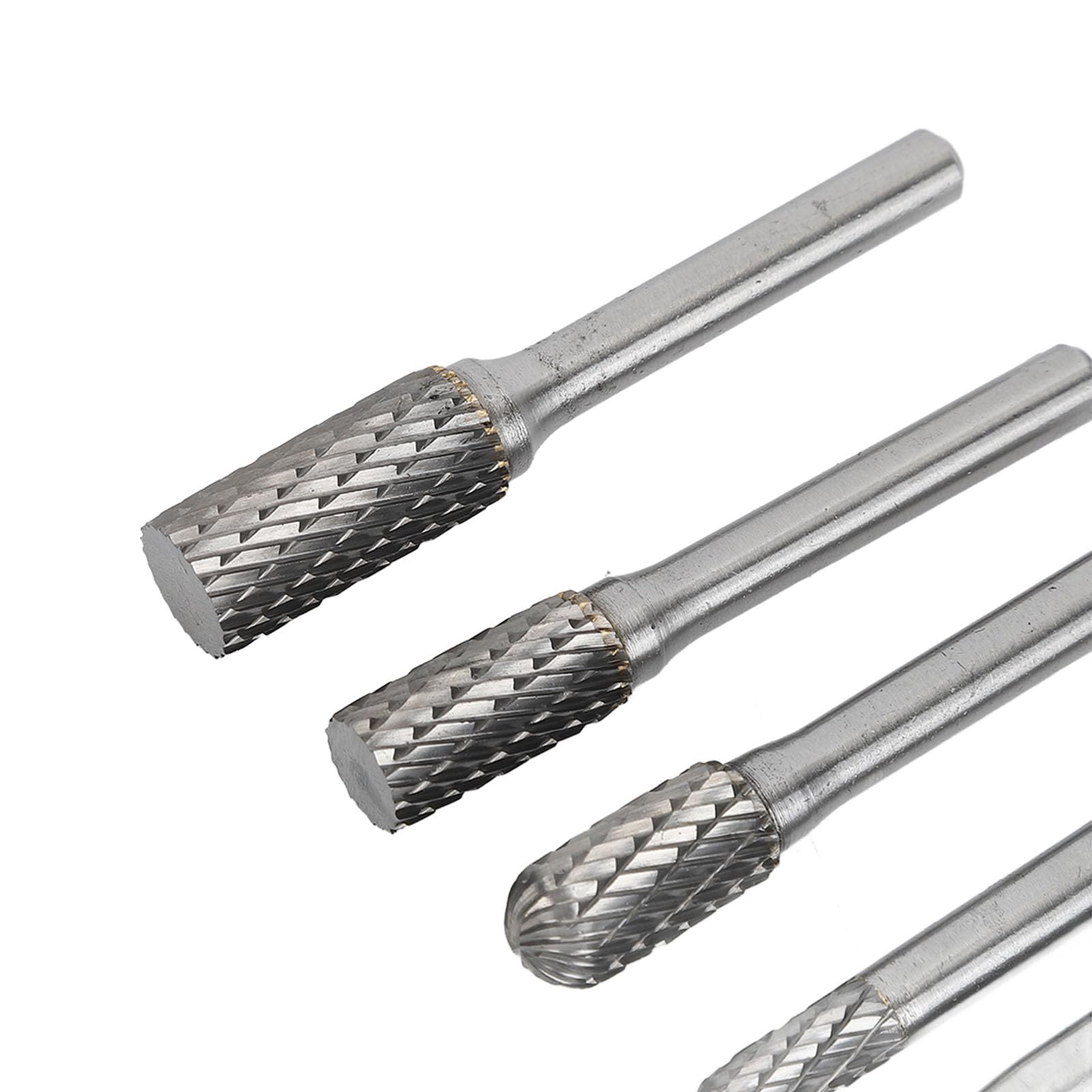 Marhynchus Juego de Fresas de Carburo Juego de Fresas Rotativas de Doble Corte Acero de Tungsteno 8 Piezas Múltiples Formas para Metal Tallado en Madera Desbarbado Pulido Fresado para Usuarios de