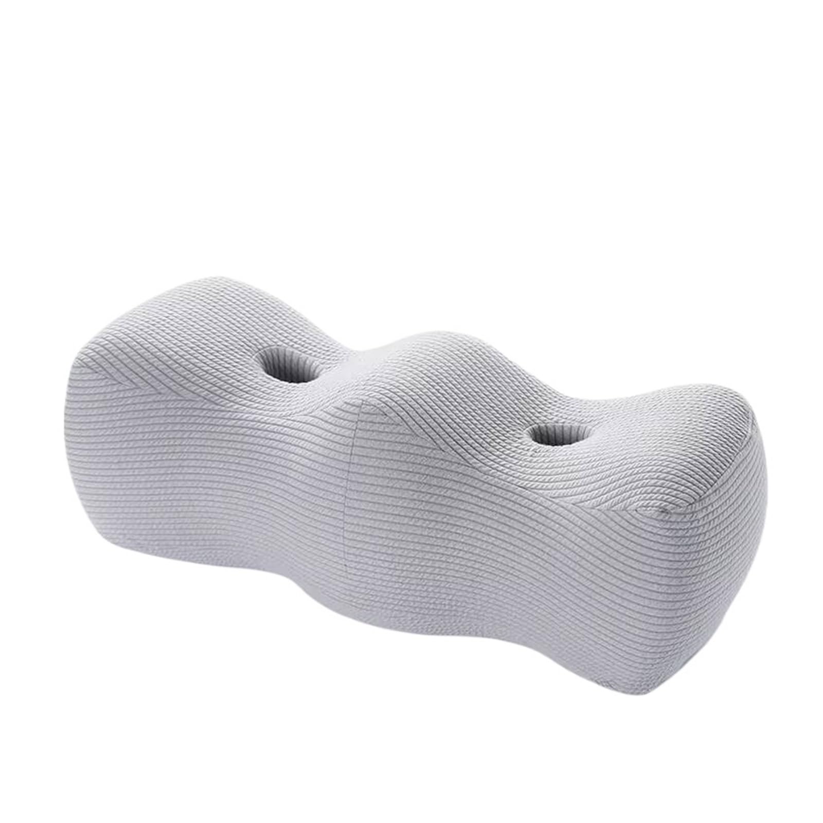 IKLAAQETBXPS Wave Shape Knee Leg Support Elevation Memory Foam Foot Rest Pillow Raiser(Gray)