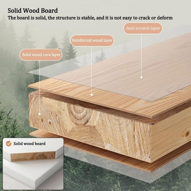 Tablero de madera para pared con espejo, estantes modulares para la entrada del hogar, dormitorio, gimnasio, elegante solución de almacenamiento (160 x 40 cm)