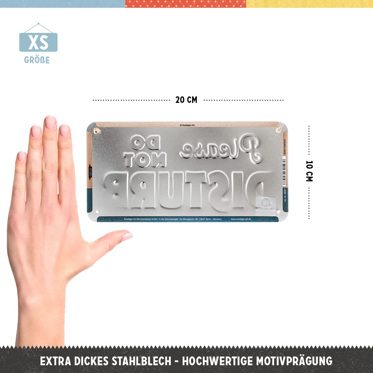 Targa Citroen Retro In Metallo - Decorazione Vintage 10x20cm, Con Corda Per Appendere - Foto 5