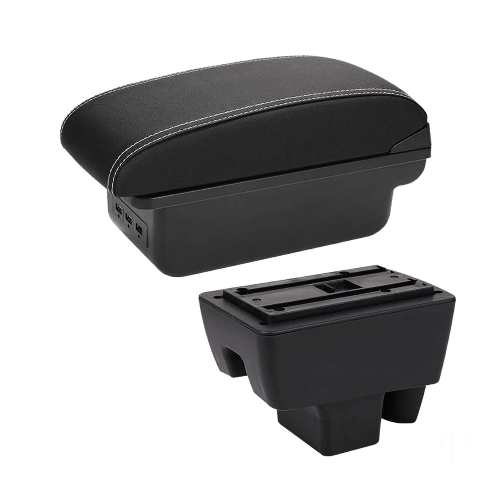 GTDTKGANAK Storage Box For Vw For Polo 2020-2021 Retrofit Armrest Storage For Box(B3 3usb)