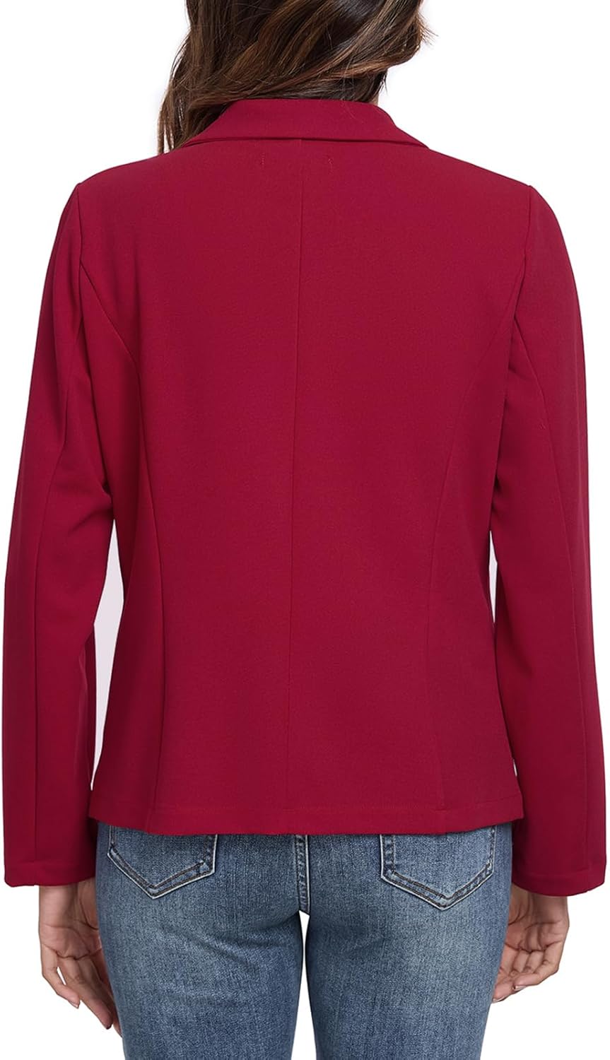 MINTLIMIT Long Sleeve Blazers for Women Button Front Lapel Collar Jacket Casual Work Office Blazer Jackets with Pockets - Image 6