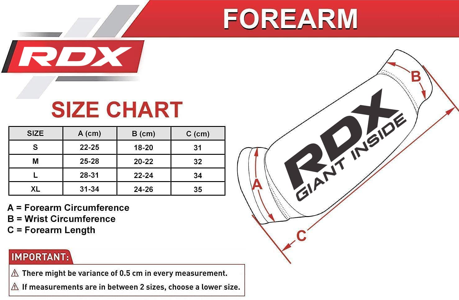 RDX MMA Antebrazo Brace boxeo Cojines manga protector compresión gimnasio envoltura acolchado protector