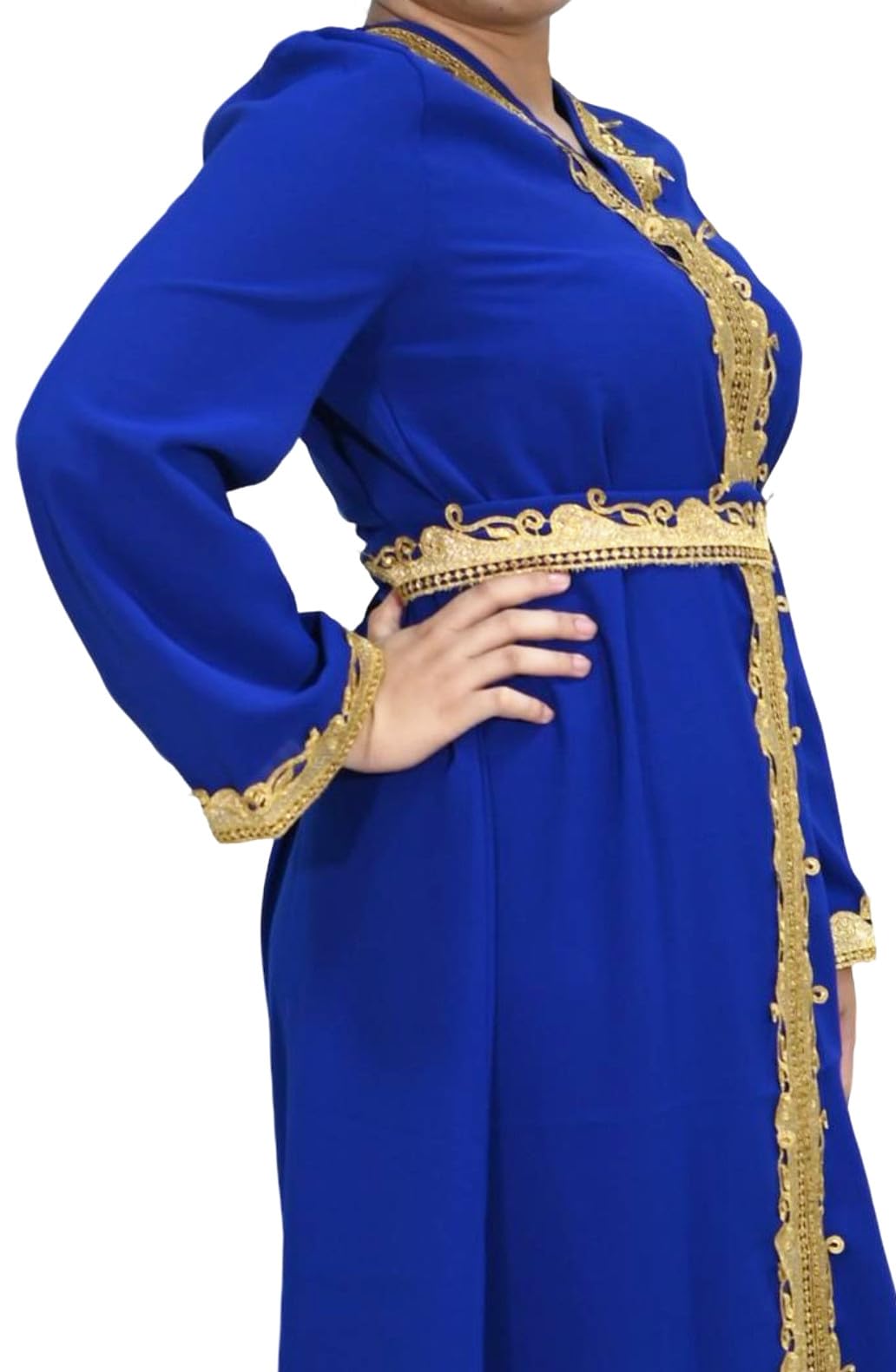 Royal Blue Djellaba Dla Kobiet