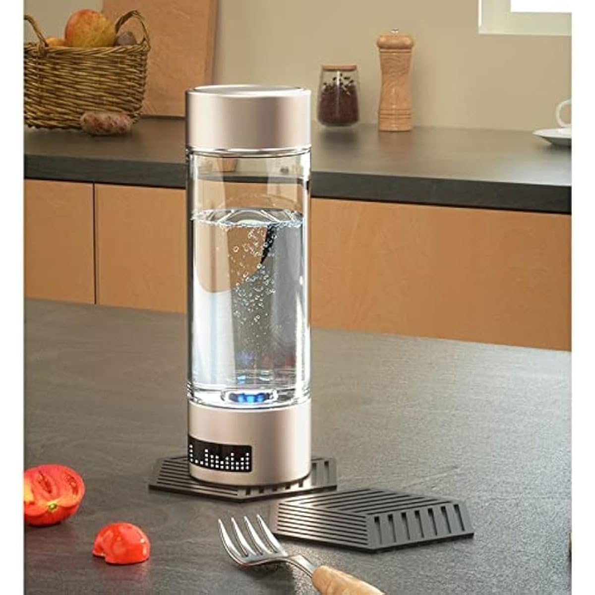 Succey超高濃度水素水生成器ポータブルUSB充電式水素水ボトル冷水/温水汎用1台3用途400 MLボトル型電解水機水素富化発生器