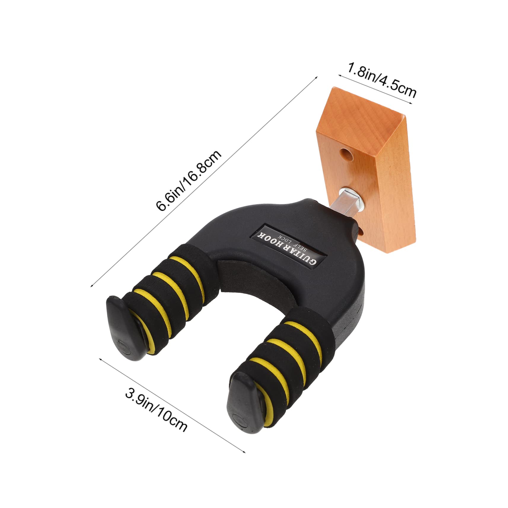 Yardwe Guitar Wall Mount Hanger Guitar Display Hook for Electric Acoustic Instruments Durable Safe Design with Sponge Wrap Easy Installation for Home