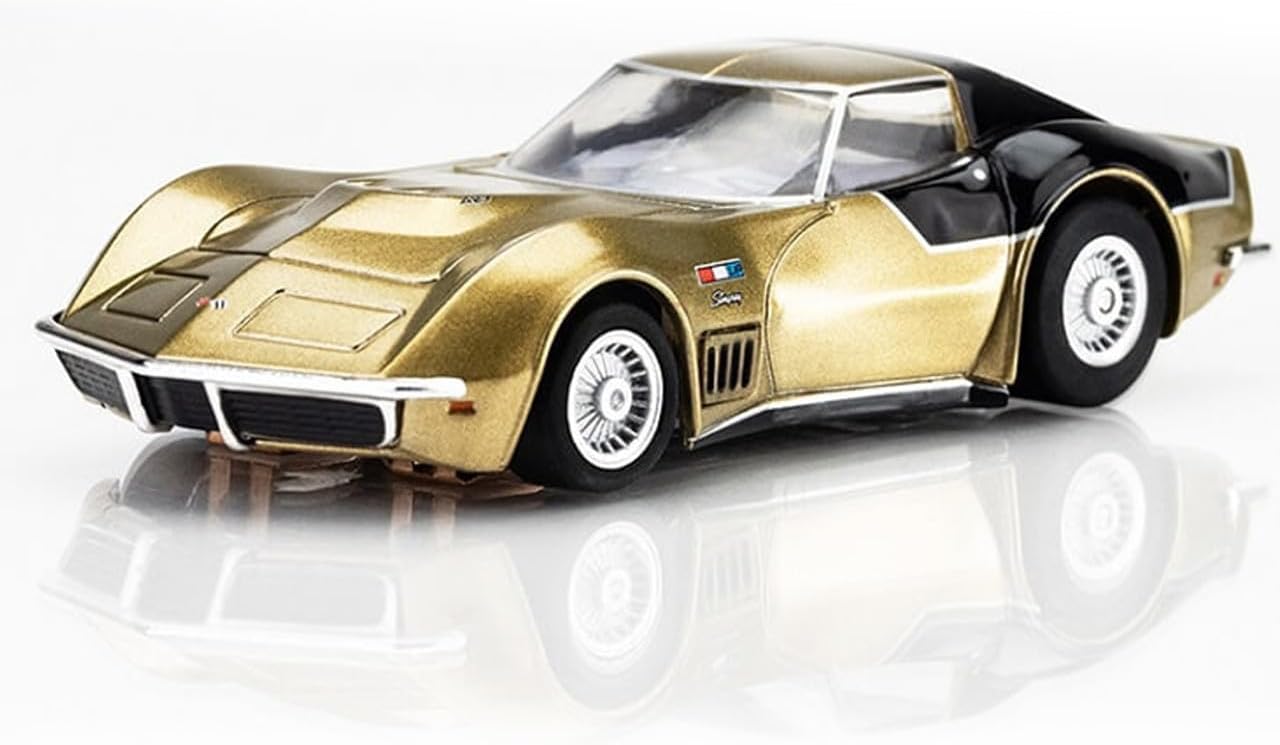 AFX 22093 Mega-G+ 1969 AstroVette LMP12 HO Slot Car Limited Edition Gold/Black