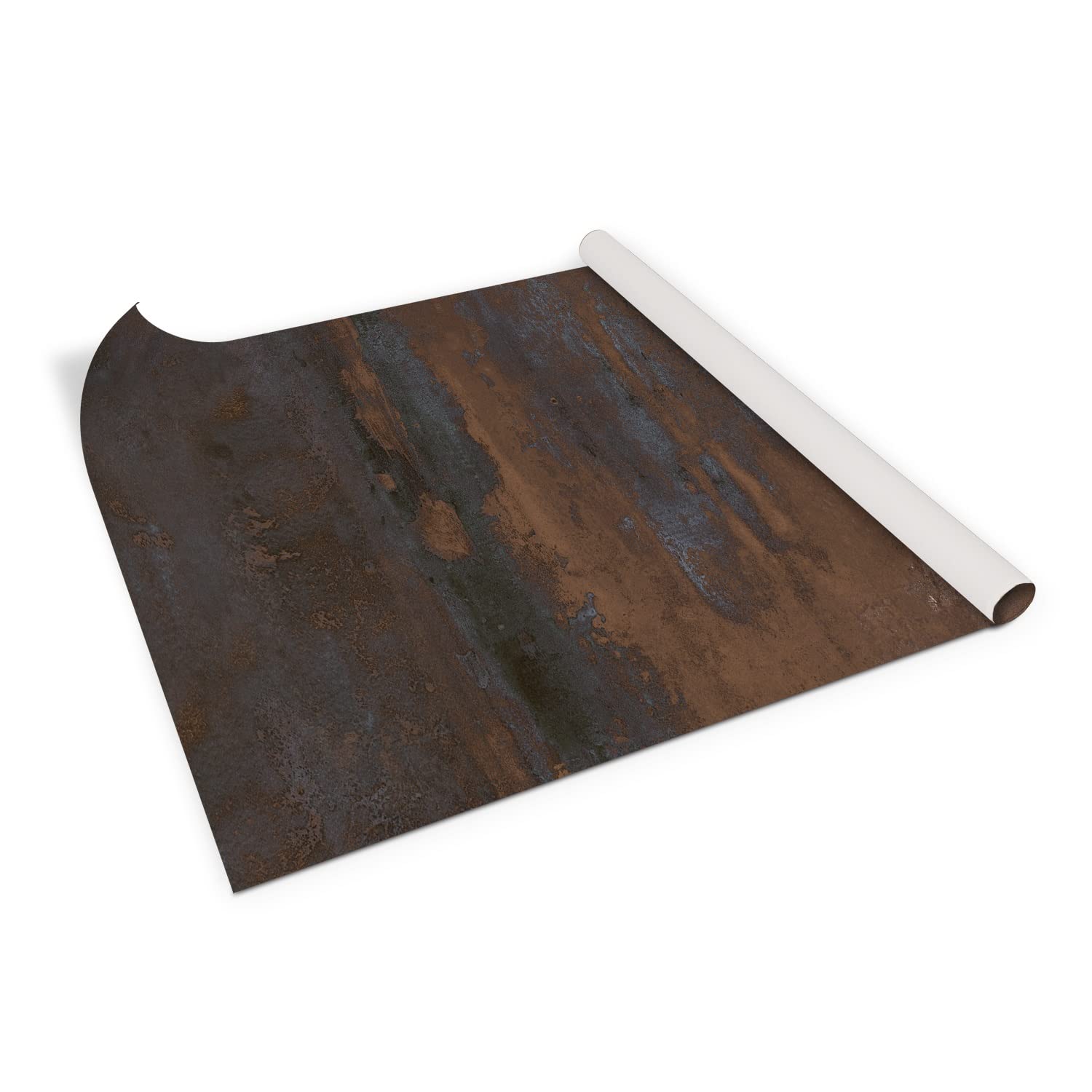 Film adhésif pour meubles mat 100x50 cm aspect métal rouille pour relooker un placard