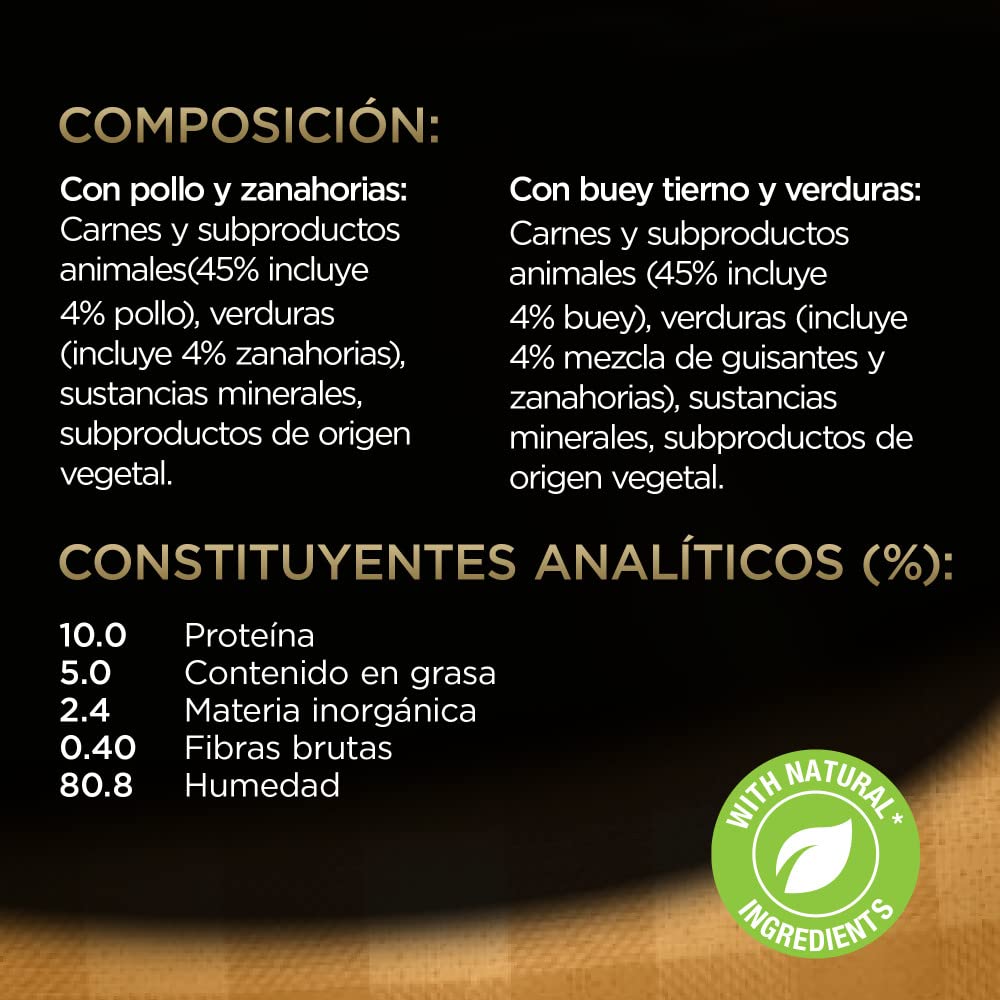 Cesar Comida Húmeda para Perros, Selección Carnes Mixtas en Gelatina, Multipack (13 Packs x 4 Bolsitas x 100g)