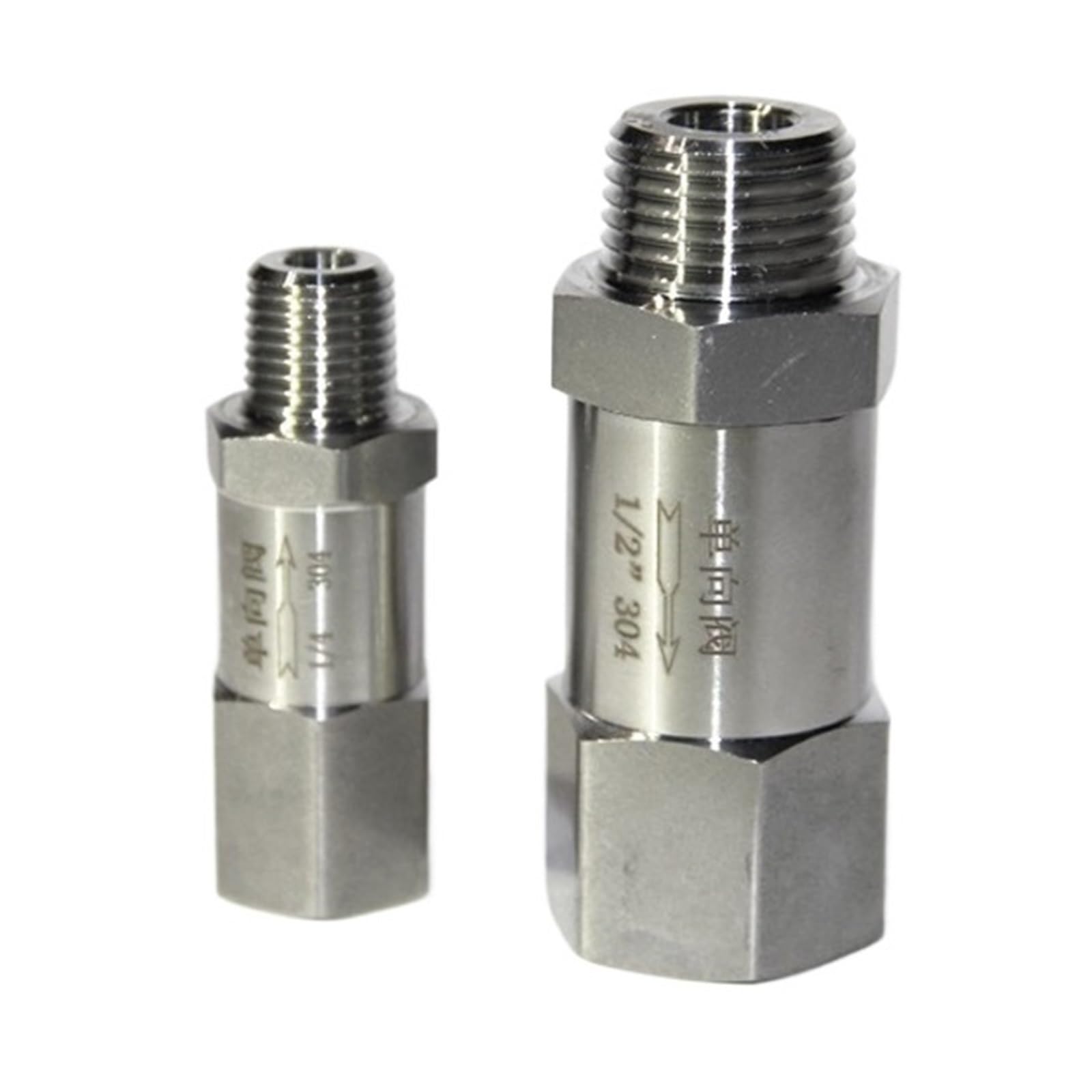 Clapet anti-retour 1/8 inox évite le reflux d'eau mâle femelle de plomberie