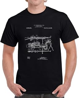 Vintage Automatic Rifle Military Police Gift 1920 Patent T Shirt M Black