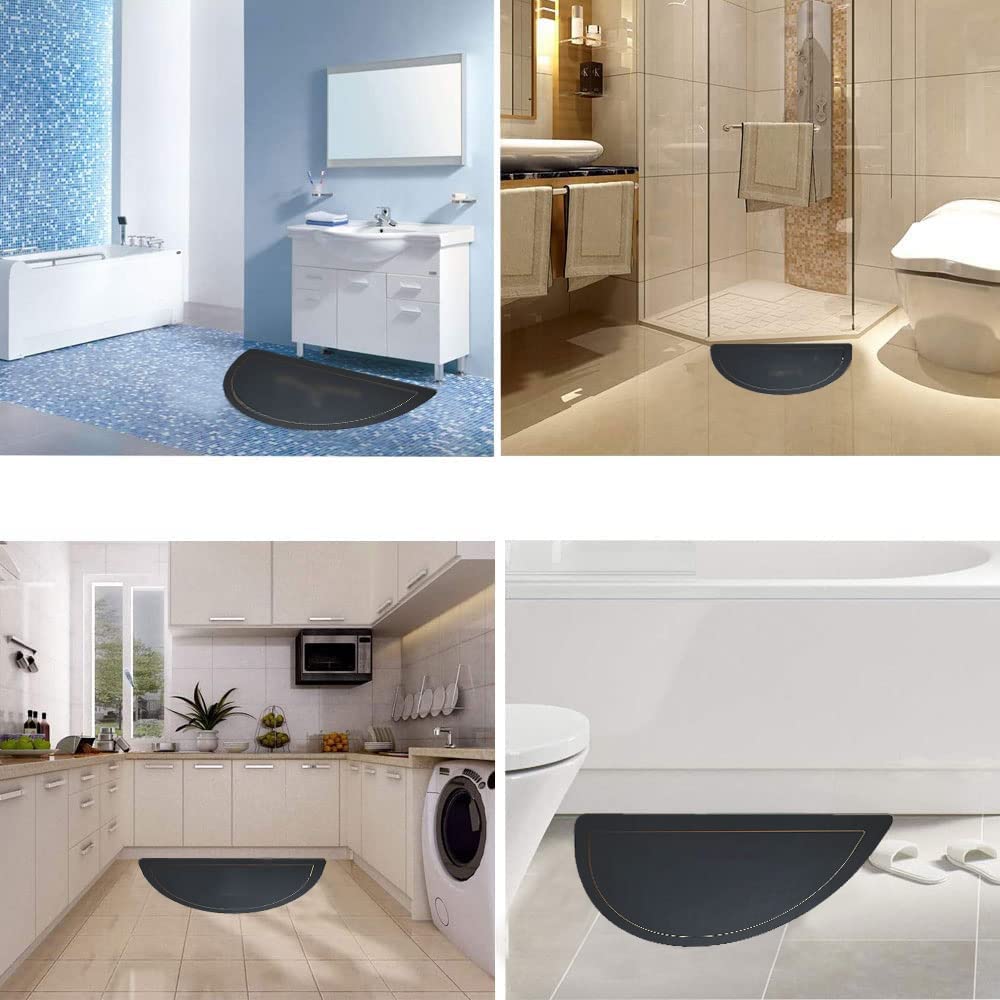 ZLZNX Tappeto Bagno Antiscivolo Tappetino Assorbente Super Morbido con Memory Foam, Utilizzabile in Bagno, Cucina e Camera Letto,1,50x80cm