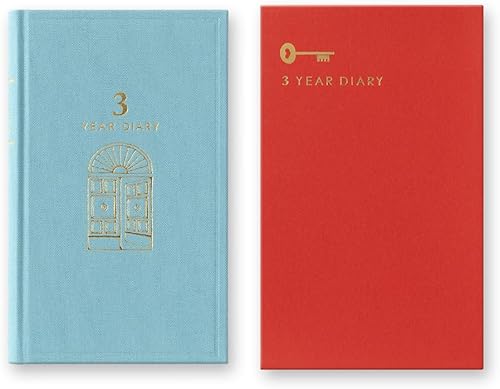 Miniatura 3 de Phil design Diario de tres años/diseño Phil Green Diary 3 años de uso continuo puerta azul claro 12,394,006