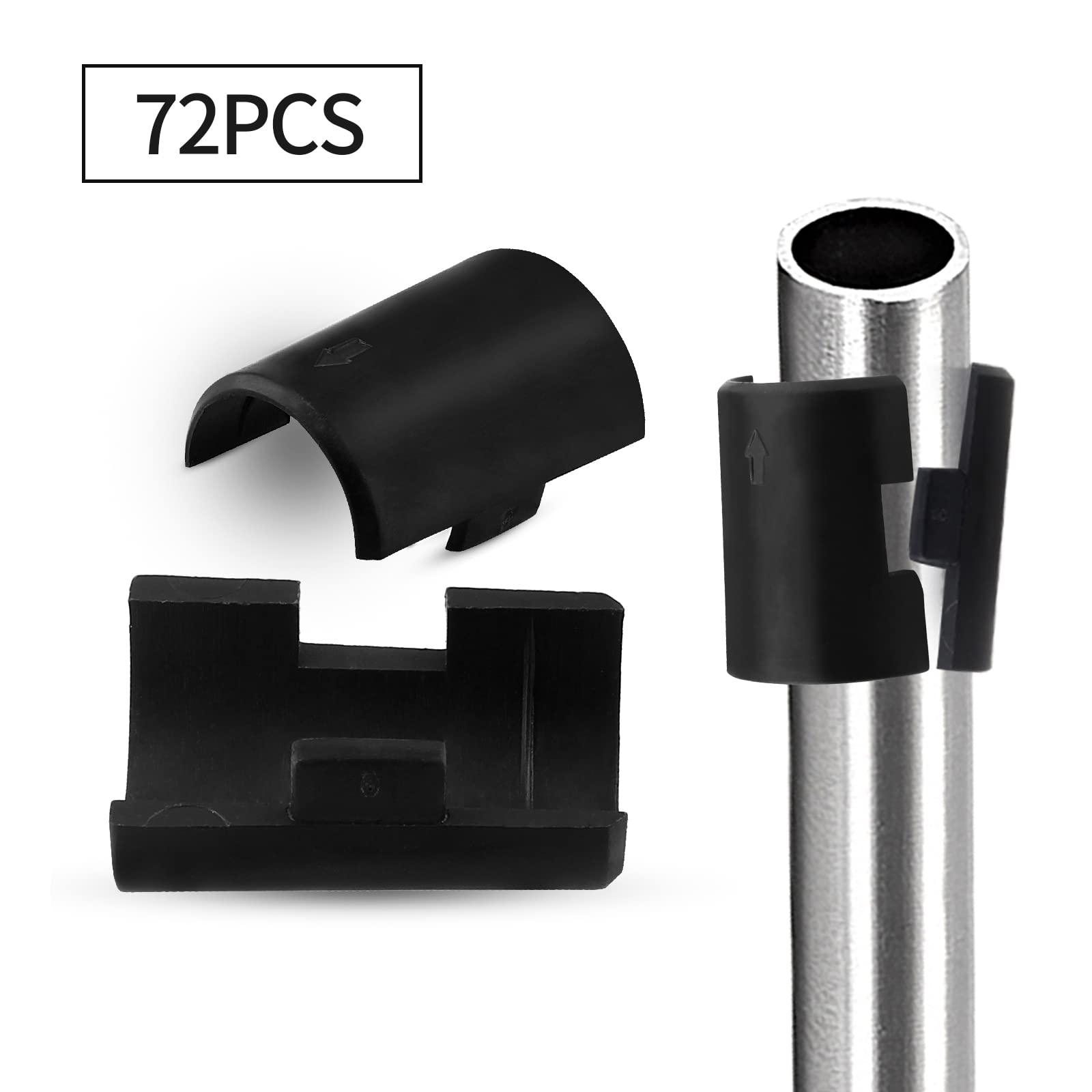 Wire Shelf Clips - 72 Pack -7