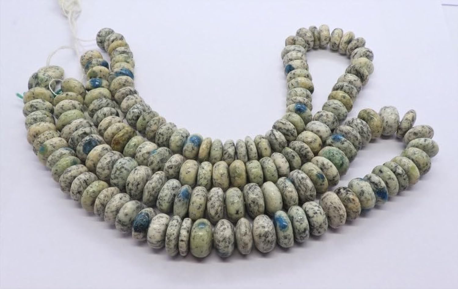 Perles rondes en jaspe K2 naturel 11-12mm pour la création de bracelets et colliers artisanaux