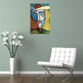 Amazon.co.jp: パブロ・ピカソキュビズムの女絵画 インテリア