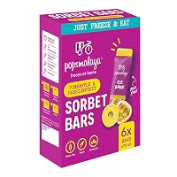 Pops Malaya Sorbet Bars Pineapple & Passionfruit x6 270ml