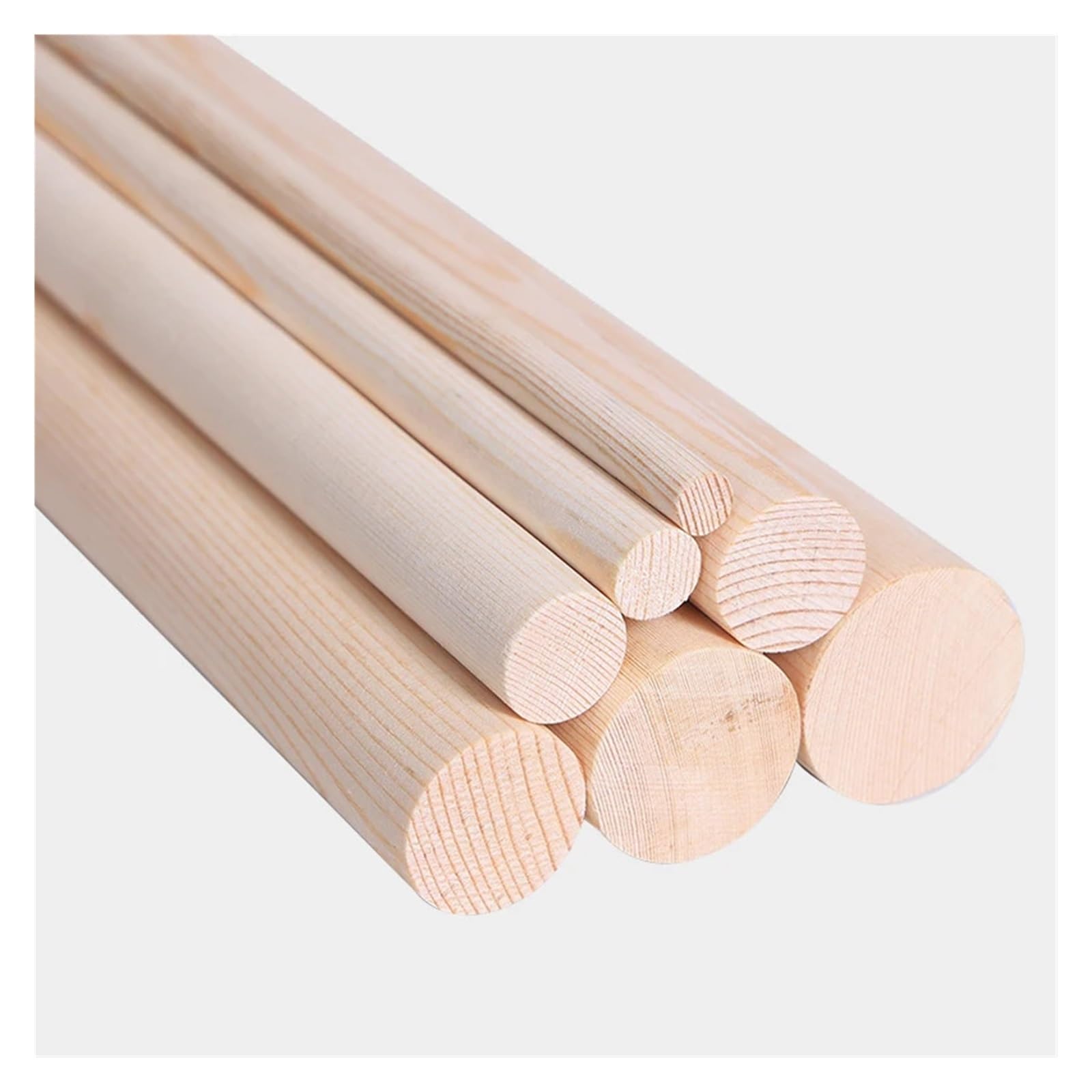 HolzstäBe Zum Basteln 1Pcs 50/60/65/70/80/90/100mm Diameter Solid Wooden Stick DIY Handmade Building Sand Table Model Material Furniture Accessories(400mm,70mm)