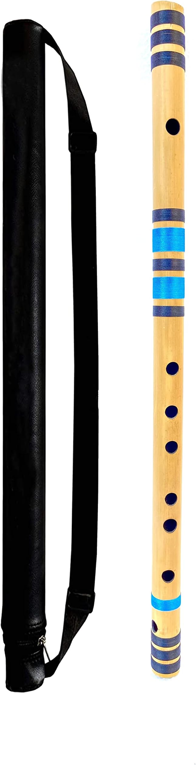 KHALSA MUSICAL C Scale Medium Professional Flute,7 Hole 19.5 inches with Free Carry Bag