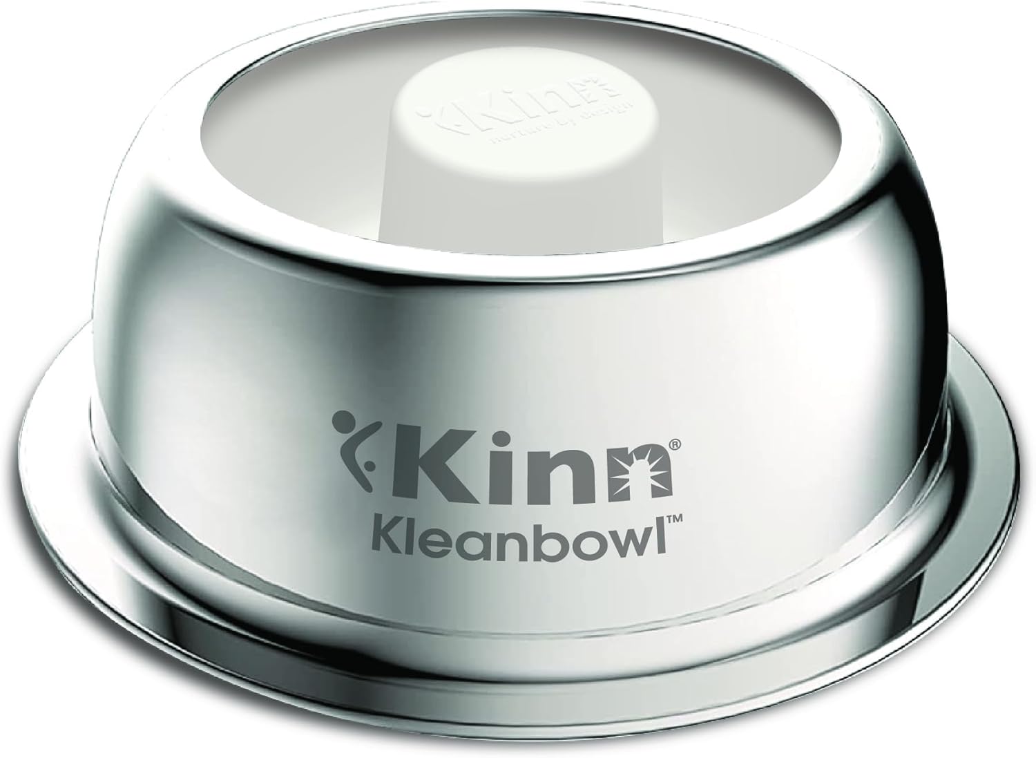 Kinn Slow Feeder Dog Bowl, Disposable Food Dish to Slow Down Eating Dogs, 1 Frame and 4 Inserts, for Travel, Boarding, or Crate, Compostable Pet Travel Bowl, No Plastic, Leakproof, 4 Cups