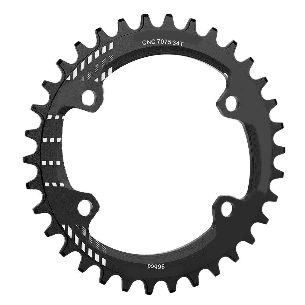 Keenso Taca rowerowa, pierścienie łańcuchowe ze stopu aluminium 32/34/36 / 38T BCD 96 mm do korb rowerowych