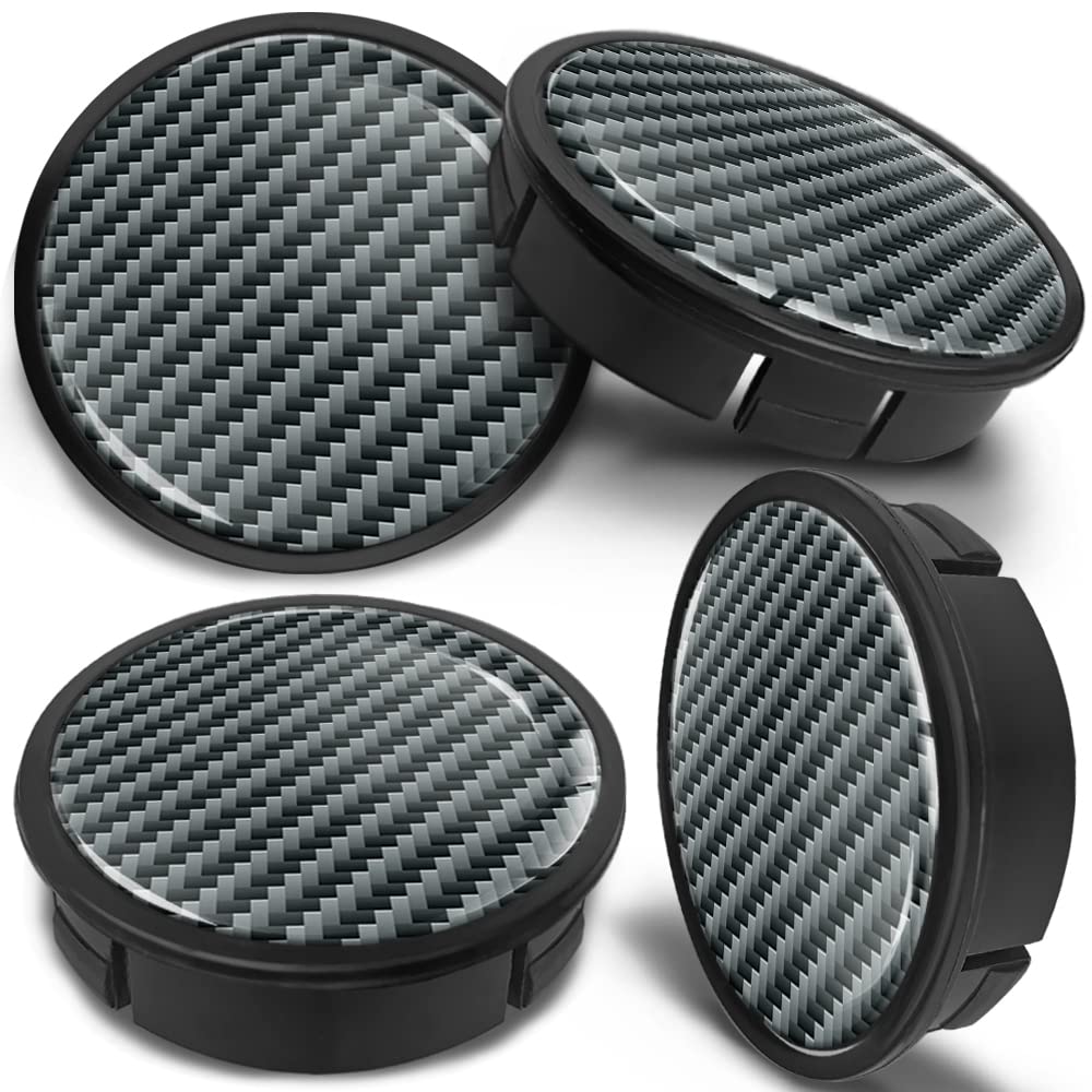 60mm Wheel Centre Caps Set of 4 – Black ABS Plastic Alloy Wheel Hub Caps Replacement – Push Fit Car Wheel Centre Caps – Multiple Designs (CX 0) — view 29