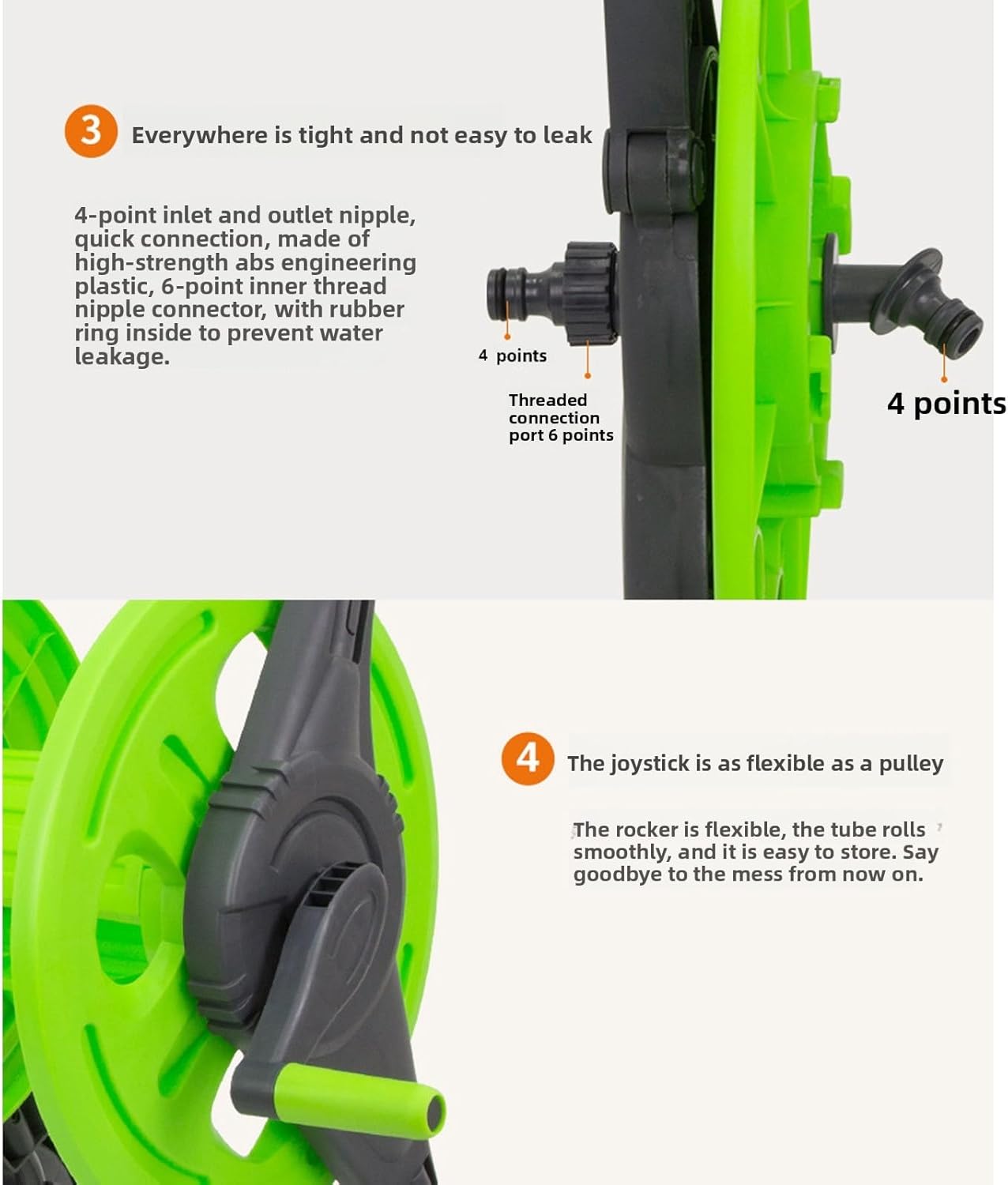 Garden Hose Reel Cart, Water Pipe Holders Mobile Tools with Wheels, Garden Hose Storage Winder Holder Portable Hoses Caddy for Outdoor Lawn Yard Watering