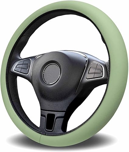Funda protectora para volante de automóvil, color verde claro, elástica, esponja, elástica, para vehículos, camiones, SUV, accesorios automotrices disponible en Yaxa Peru
