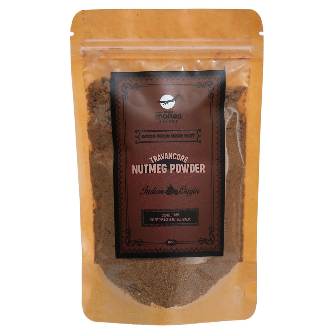 Nilgiri Marten Travancore Nutmeg Powder (Jaifal)| Sourced from birthplace of Nutmeg in India| Natural & Pure | Single Origin (250)