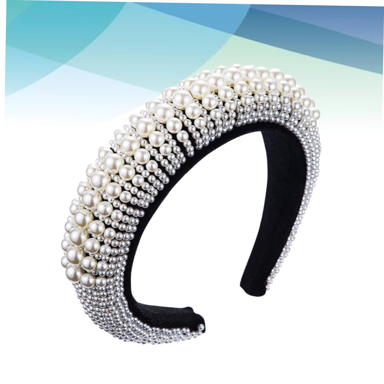 FOMIYES 2piezas Diadema De Perlas Artificiales Diseño y Elegante Para y Ocasiones Especiales Accesorio De Moda Para Mujeres