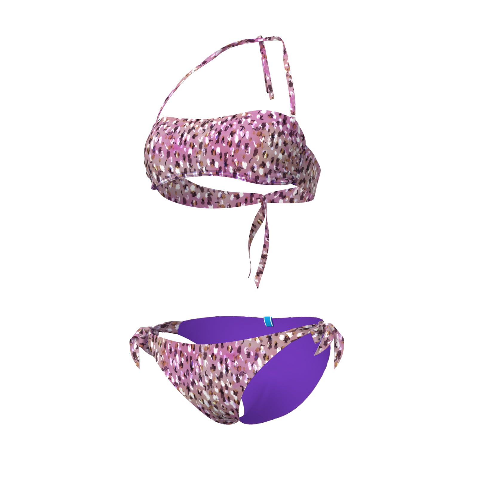 ARENA Women's Water Prints Bikini Bandeau Bañador de Dos Piezas Mujer (Pack de 1)