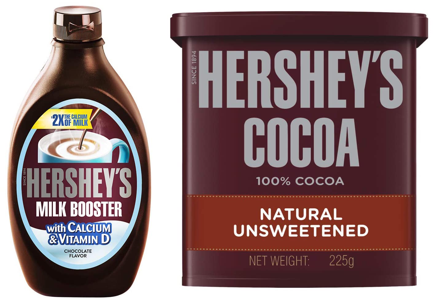 Hersheys Milk Booster, 450G + Hersheys Cocoa - Natural Unsweetened, 225 G (B09DPRB4GN) Amazon Price History, Amazon Price Tracker