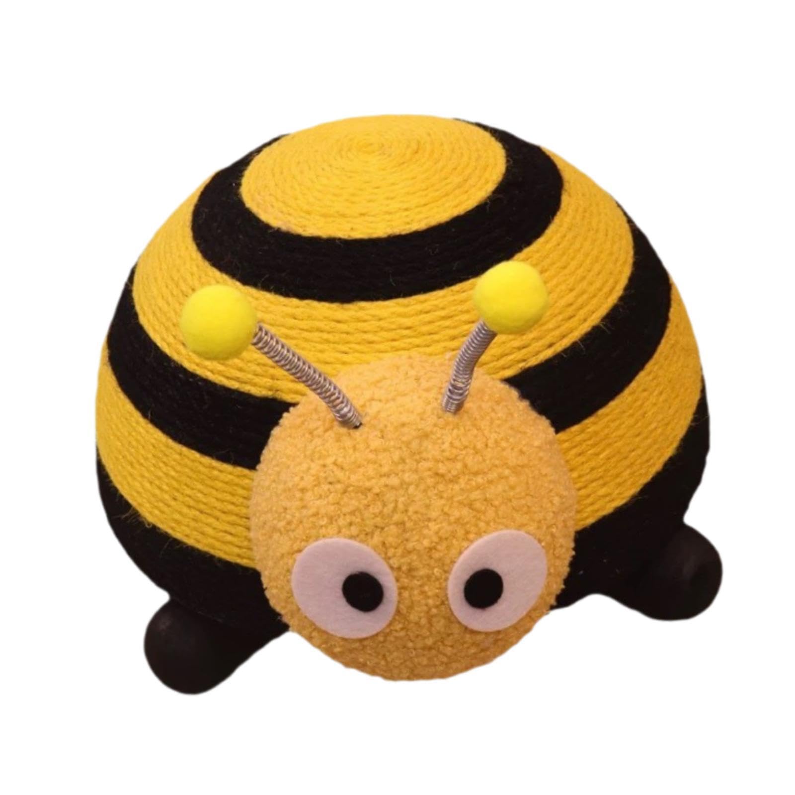 Bothyi Cat Scratcher Ball Scratching Pad Furniture Protection Lightweight for Indoor Cats Kitty Scratcher Post for Cat Kitten Kitty, bee