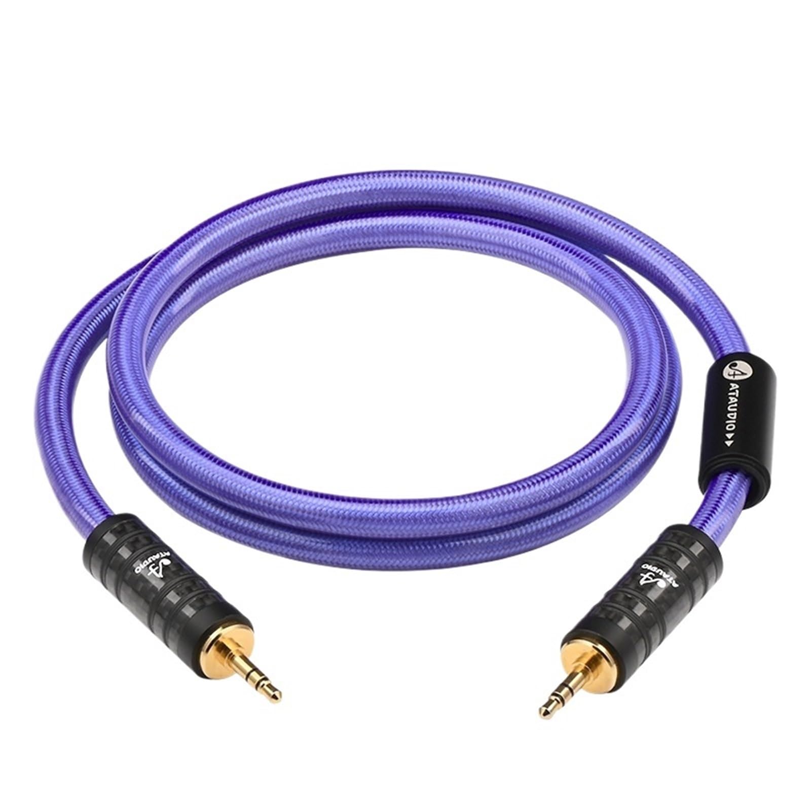 HiFi 3,5 mm męski na męski pomocniczy kabel audio 3,5 mm posrebrzany stereo do samochodu, telefonu, słuchawek, kabel połączeniowy. (3m)