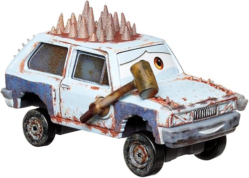 Miniatura 2 de Disney Cars 2023 Mattel - Carros de metal fundidos a presión a presión a escala 1:55 Road Rumbler Jeremy