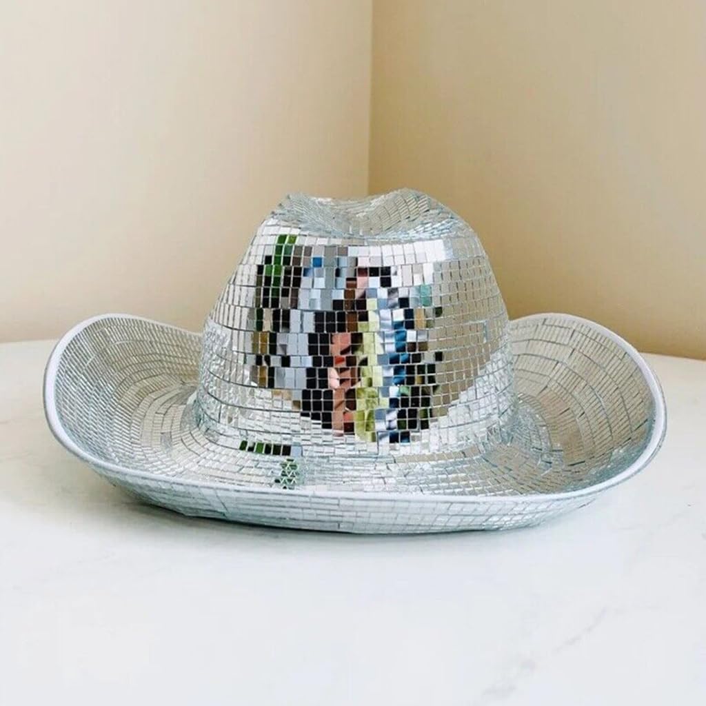 Cappello da dj con paillettes, per feste, cappello Panama per palcoscenico, club, feste, ballo